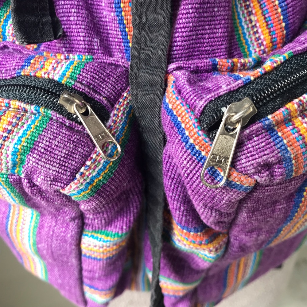 Purple Cloth backpack - Picture 10 of 13